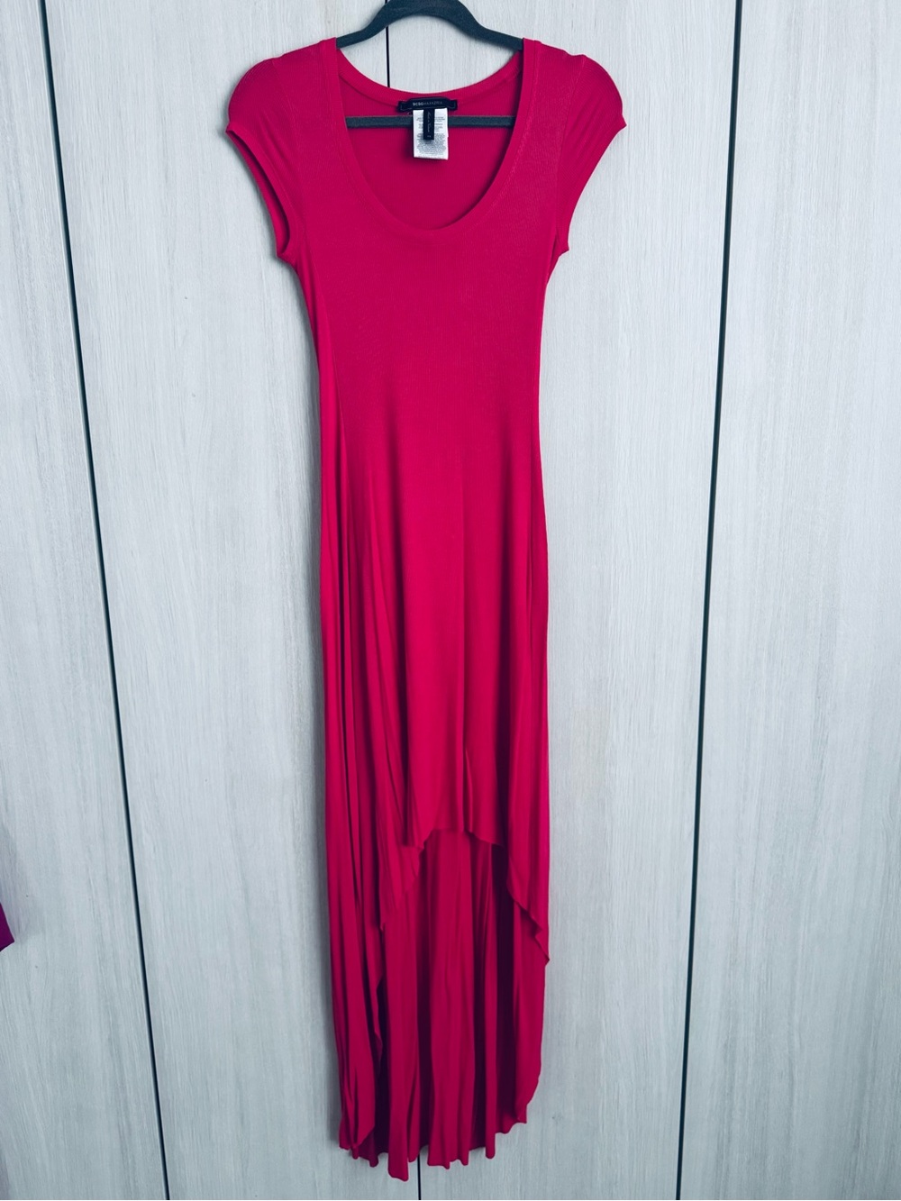 BCBGMaxAzria Raspberry High-Low Maxi Dress XS